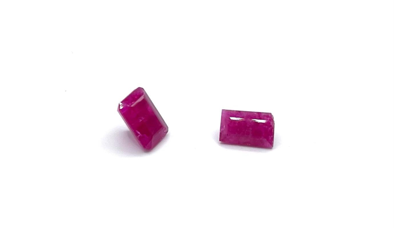 faceted red beryl